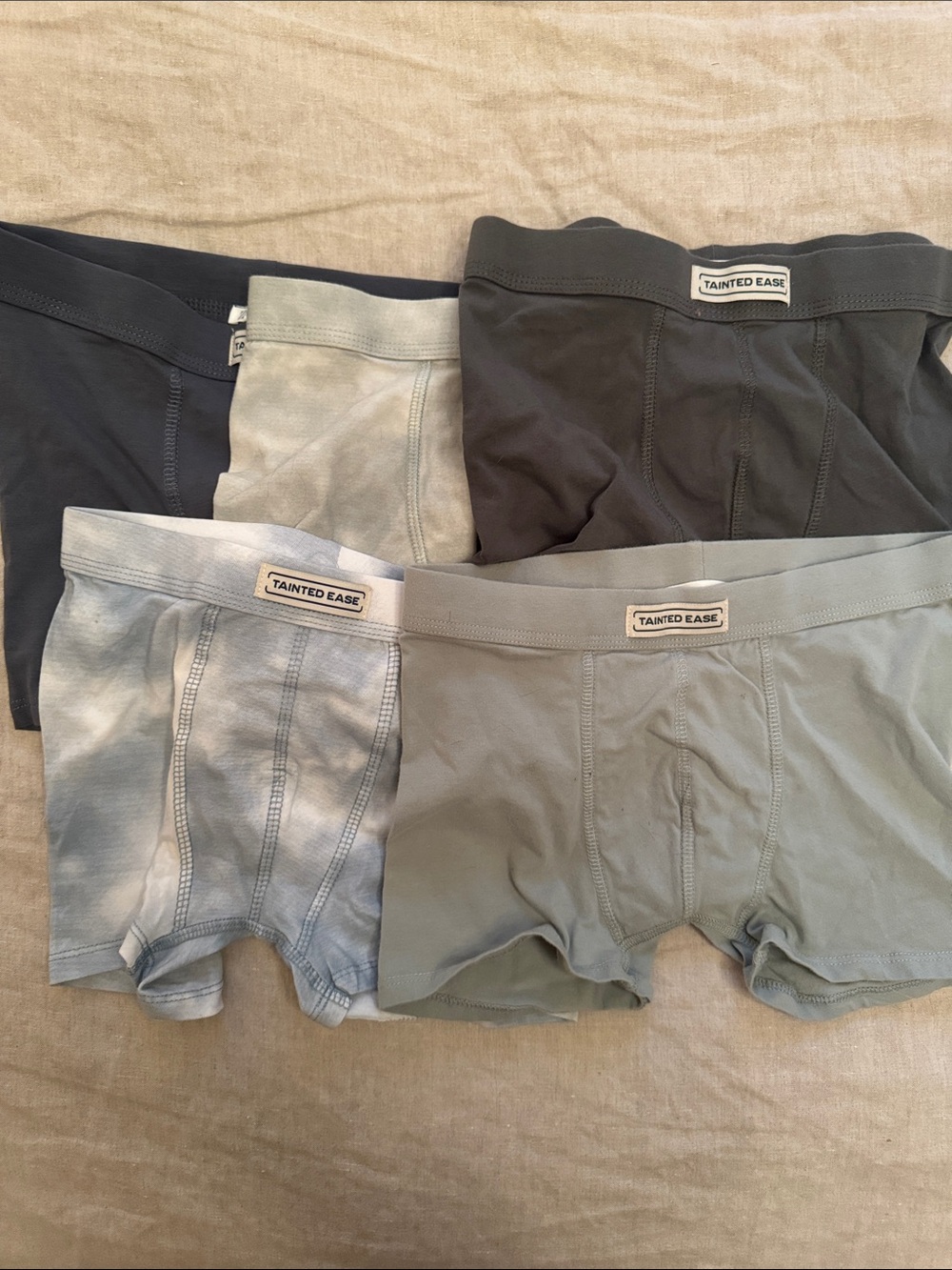 NWOT Zara Kids Boxer Briefs - Sage, Light Blue, Charcoal